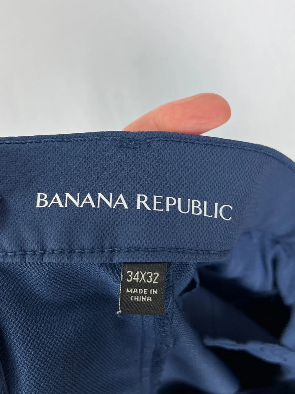 Banana Republic Pants Size 34x32 Navy Blue Performance Wear Golf Sportswear